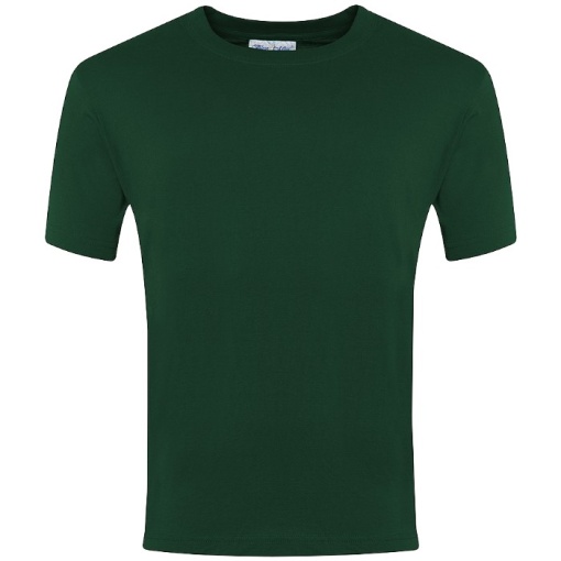Plain Cotton T-Shirt Bottle Green, T-Shirts