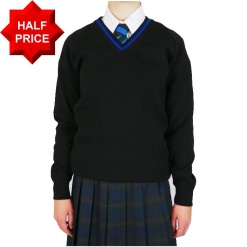 Lord Grey Long Sleeve Jumper with Blue Trim, Lord Grey Academy
