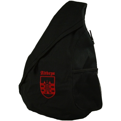 Abbeys Primary Black Mono Strap Bag, Abbeys Primary