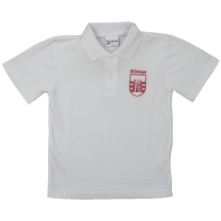 Abbeys Primary White Polo Shirt, Abbeys Primary