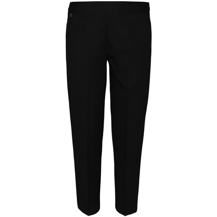 Slim Fit Pull Up Trousers Black - Maisies Schoolwear