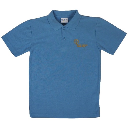 Great Linford Primary Blue Polo Shirt, Great Linford Primary