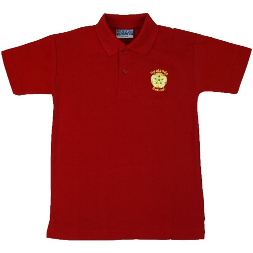 Heelands School Red Polo Shirt, Heelands School