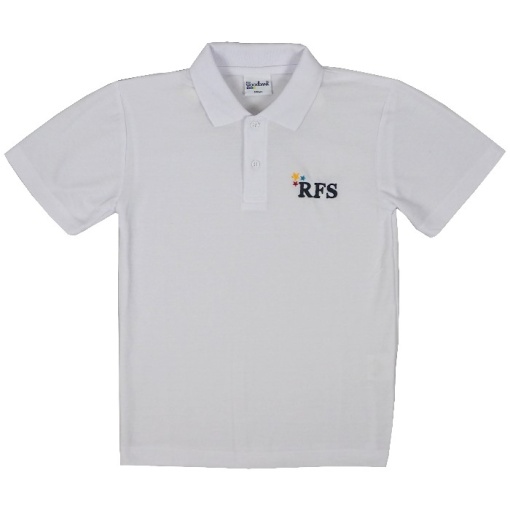Romans Fields White Polo Shirt, Romans Field School
