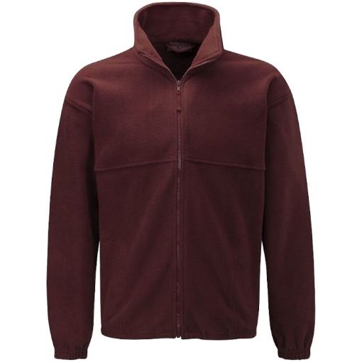 Burgandy Pola Fleece Jacket, Coats & Jackets