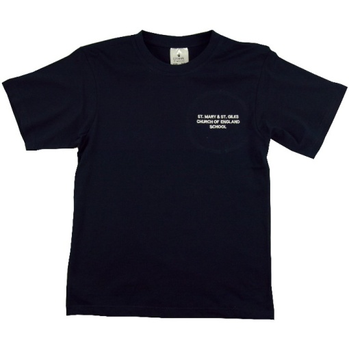 St Mary & St Giles P.E T-Shirt Navy, St Mary & St Giles C.E Primary