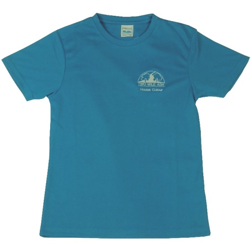 Two Mile House Colour Tee Blue, Two Mile Ash School