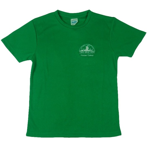 Two Mile House Colour Tee Green, Two Mile Ash School