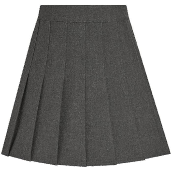 David Luke Knife Pleat Grey Skirt - Maisies Schoolwear