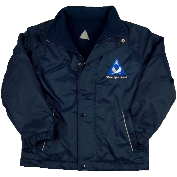 Whiye Spire School Reversible Jacket - Maisies Schoolwear