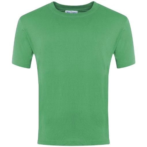 Plain Cotton T-Shirt Emerald, Priory Common First School, T-Shirts