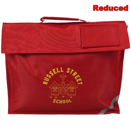 Russell Street Book Bag Red, Russell Street School