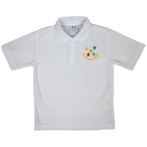 New Russell Street Polo Shirt White, Russell Street School