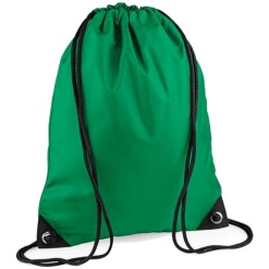 Plain Kelly Green Draw String Bag, Bags