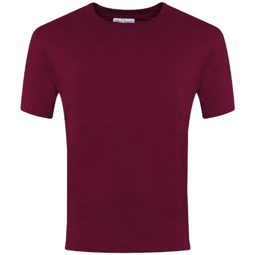 Plain Cotton T-Shirt Burgandy, T-Shirts