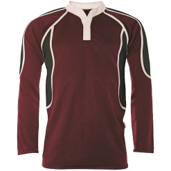 Pro Tec Rugby Shirt Maroon, Rugby Shirts, Kents Hill Park Secondary