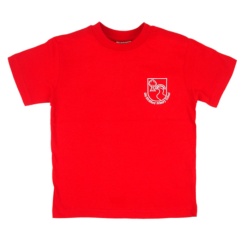 Old Stratford Primary P.E T-shirt Red, Old Stratford Primary