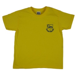 Old Stratford Primary P.E. T-shirt Yellow, Old Stratford Primary