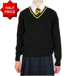 Long Sleeve Jumper with Yellow Trim, Cardigans & Jumpers
