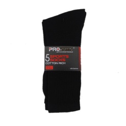 Mens Pro-tonic Sports Socks Black, Socks