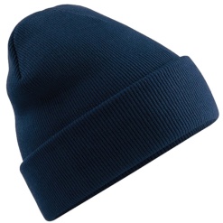 Cuffed Beanie Hat Navy, Headwear