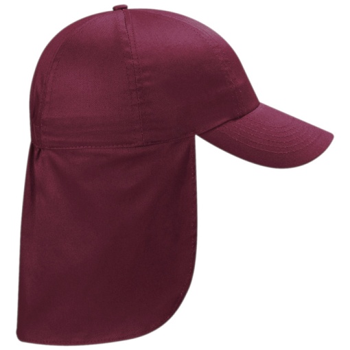 Childrens Legionnaire Cap Burgundy, Headwear