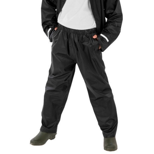 Junior Rain Trousers Black, Waterproofs