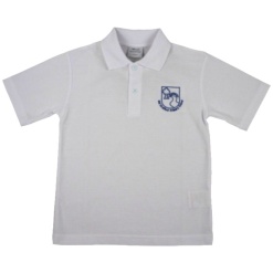 Old Stratford Primary White Polo Shirt, Old Stratford Primary