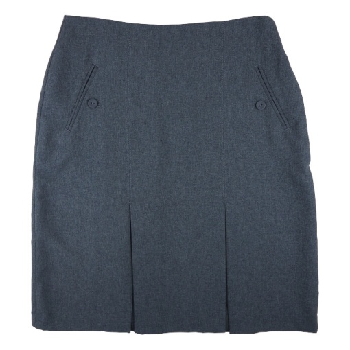 Junior Two Pleat Skirt Grey, Girls Trousers & Skirts