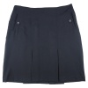 JUNIOR TWO PLEAT SKIRT BLACK, Girls Trousers & Skirts