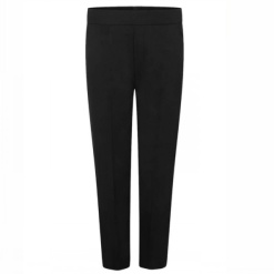 S.O Half Elastic Pull-Up Trousers Black
