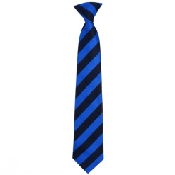 Slated Row Clip On Tie