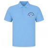 Growing Stars Sky Blue Polo Adult's with pre-school logo